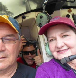 helicopter photobomb - milford sound new zealand