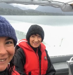 Jetboat at Hollyford river, Fiordland New Zealand