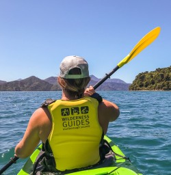 Kayaking at Marlborough Sounds, New Zealand