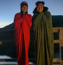Ladies at Angelus Hut, Nelson Lakes National Park, Tasman New Zealand