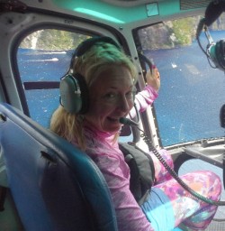 helicopter at milford sound
