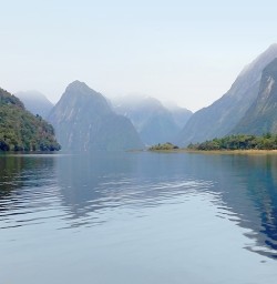 view on milford sound