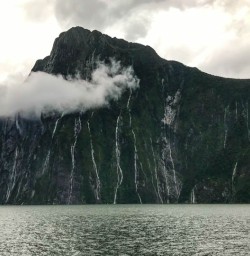 Milford Sound waterfalls