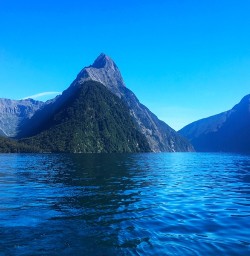 Mitre Peak looking stunning in the sunshine