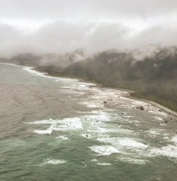 Musket bay view from the helicopter, Fiordland New Zealand