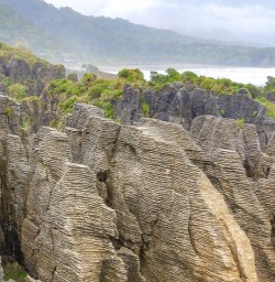 Pancake rocks Punakaiki coast
