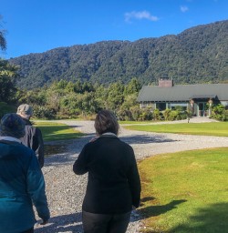 Walking at Martins Bay, Fiordland New Zealand