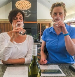 Wine Tasting at the Wairau river, Marlborough New Zealand