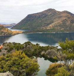 9. Guide looking out over Mou Waho Island