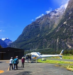 Heli Flight at Hollyford Valley