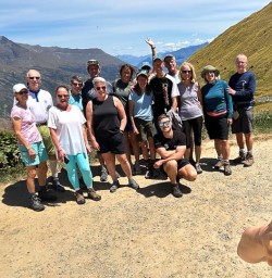 Driving to Wanaka group tour 20JAN25