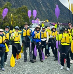 Group kayaking Milford Sound PS27OCT25 