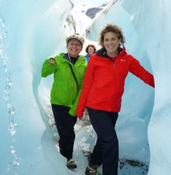 Ice cave on the Tasman Glacier