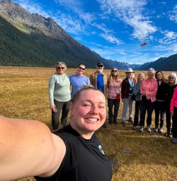 Guests and guides smiling in Fiordland National Park 060125