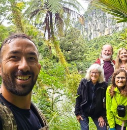Guests hiking in Paparoa National Park 060125 4