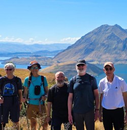Guests hiking on the Rocky Mountain Track 060125 2
