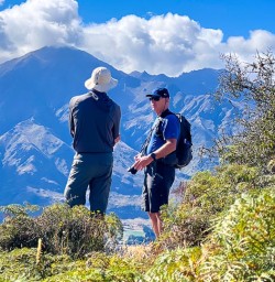 Guests hiking the Rocky Mountain Track 060125 5