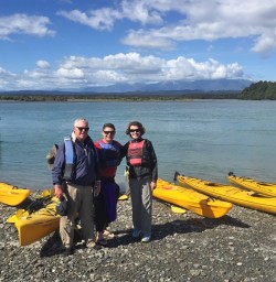 Happy clients at Okarito Lagoon