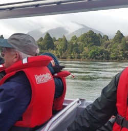 Jetboat on the Hollyford River