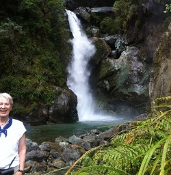 Hidden Falls on the Hollyford Track 