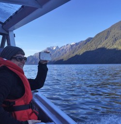 Jetboat on Lake McKerrow