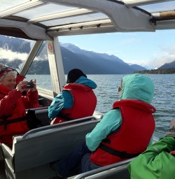 Jetboat on Lake McKerrow