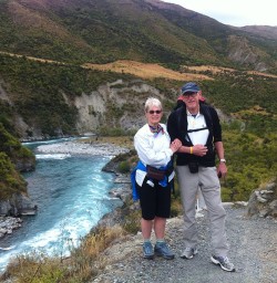 The turquoise Kawarau River near Queenstown 