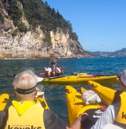 Kayaking Cathedral Cove 04FEB25