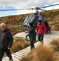 Heli hiking on the Kepler