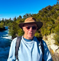 Man in Huka Falls 280125