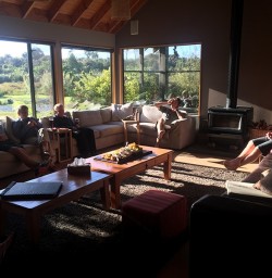 Relaxing at Martins Bay Lodge