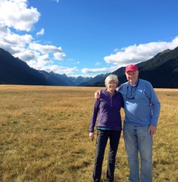 Happy travellers in the Eglinton Valley