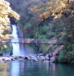 Hikers at Giants Gate Falls