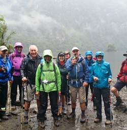 The group at Milford Track
