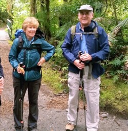 Happy walkers