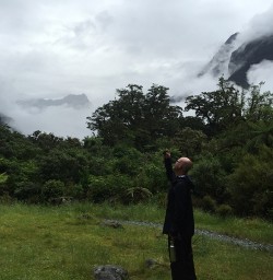 Mist rising on the Milford Track