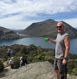 View of Lake Wanaka from Mou Waho Island