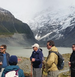 Mueller Lake and Glacier view