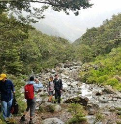 Hikers Taking Photo in Arthurs Pass