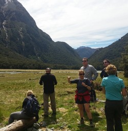 Hiking on the Routeburn Flats