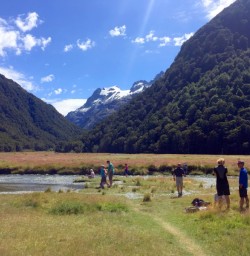 Mountain views from Routeburn Flats
