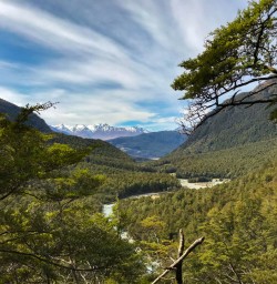 Routeburn views over river bush big sky2