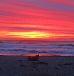Sunset in Punakaiki