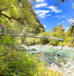 WH Dec Hollyford Bridge Hidden Falls