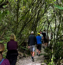 Waitomo Caves group hiking 280125