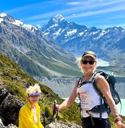 Women hiking AorakiMount Cook 20JAN25