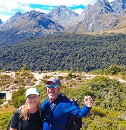 1. Stoked guests on Routeburn Track to Key Summit