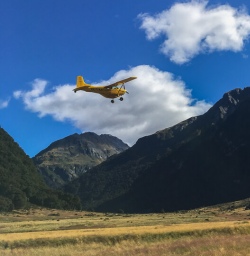 Scenic flight at Mount Aspiring National Park, Otago New Zealand