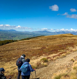 Guests on Kepler track heli hike
