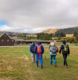 Arriving at Mount Nicholas farm, Otago New Zealand